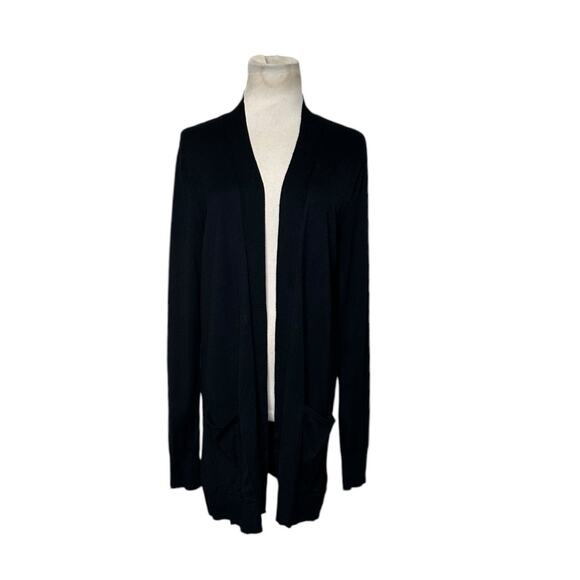 Express black open front long sleeves cardigan size L - Picture 1 of 10